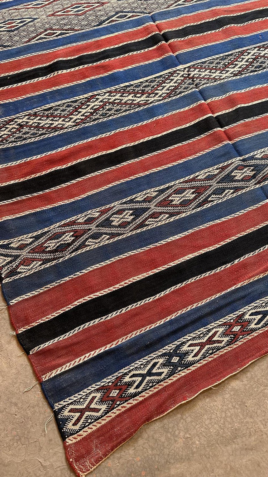 Tapis Kilim Berbere marocain pure laine 157 x 296 cm - AFKliving