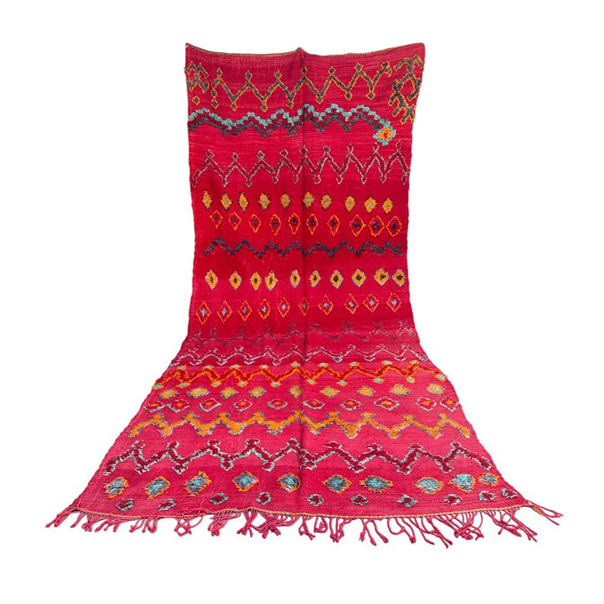 Tapis Kilim Berbere marocain pure laine 163 x 405 cm - AFKliving