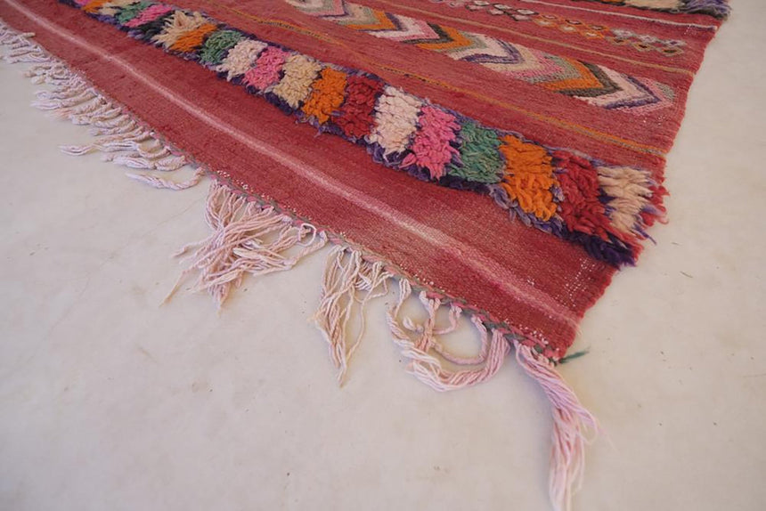 Tapis Kilim Berbere marocain pure laine 173 x 399 cm - AFKliving